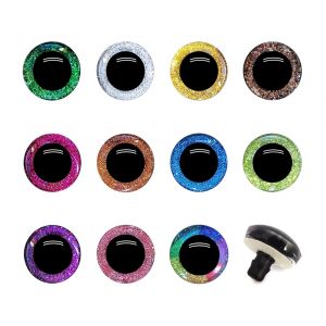 Marionnette de s&eacute;curit&eacute; &agrave; paillettes 3D, jouet en peluche, yeux de poup&eacute;e de couleur pour amigurumi,