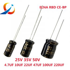 10 pièces/lot ELNA RBD CE-BP série 4.7UF 10UF 22UF 33UF 47UF 100UF 25V 35V 50V condensateur Audio