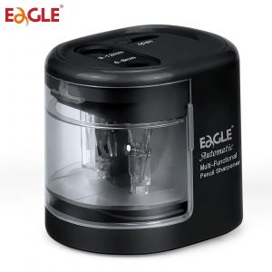 Eagle – taille-crayon automatique, fonctionne à piles ou USB, double trous, double lames, Portable,