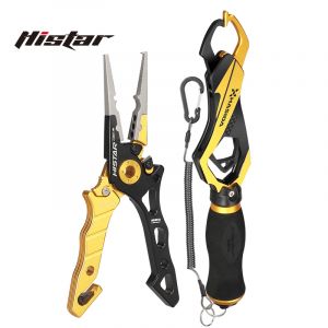 HISTAR-Pince de pêche et poignée anti-corrosion, aluminium aéronautique, acier inoxydable, outil