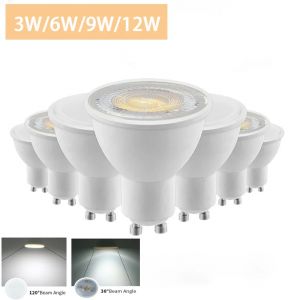 Spot lumineux LED GU10 AC220V, blanc chaud, 3/5/6/7/8W, 20/30/50W, 1 &agrave; 10 pi&egrave;ces