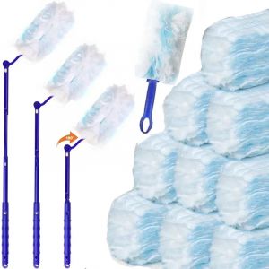 Plumeaux jetables avec têtes de rechange, recharges, brosse en vrac pour le nettoyage des stores de