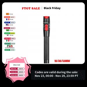 Testeur de Fiber optique FTTH 50MW, haute qualit&eacute;, Type stylo, Laser rouge, fibre optique,