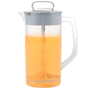 Pichet à eau Assad avec couvercle, récipient à jus à large bouche, plastique et centre commercial,