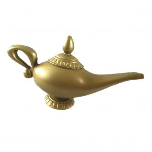 Lampe génie Aladdin, accessoires de Costume, théière d'halloween et de noël, lampe génie de dessin