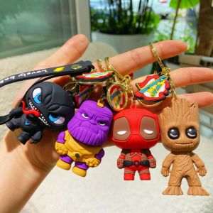 Classique Marvel Spider Man annihilation Iron Man 3D poupée voiture porte-clés pendentif ornement