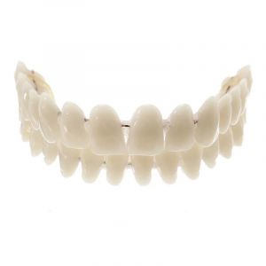 Fausses Dents en R&eacute;sine pour Blanchiment des Dents, Proth&egrave;se Dentaire Temporaire, Sup&eacute;rieure et