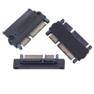 Adaptateur SFF-8482 SAS vers SATA 3.0, connecteur SATA vers SATA 22 broches, convertisseur droit 180
