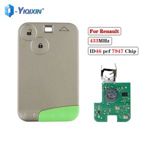 YIQIXIN carte à puce sans clé Go pour Renault Laguna Espace Velsatis 2001-2006 clé de voiture à 2