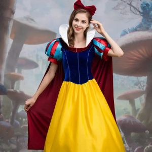 Anime princesse blanche-neige Cosplay Costume princesse blanche neige dessin animé robe jupon adulte