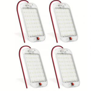 Barre de bande lumineuse int&eacute;rieure LED pour camping-car avec interrupteur 48LED plafonnier de