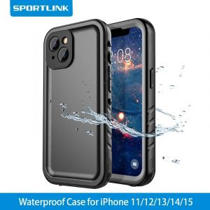 SPORTLINK &ndash; coque de t&eacute;l&eacute;phone &eacute;tanche, protection sous-marine pour iPhone 14 13 11 12 15 Pro Max SE
