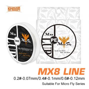 Kingdom – lignes de pêche tressées PE, 150m, 4 brins, ensemble monofilament japonais, ligne Leader,