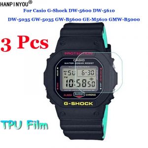 Protecteur d'&eacute;cran pour Casio g-shock DW-5600 5610 5035 GW-5035 B5600 M5610 GMW-B5000, Film Hydrogel