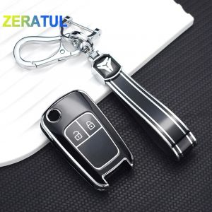 Coque de clé de voiture à 2 boutons, housse pour Chevrolet Cruze Spark Orlando Malibu pour Opel
