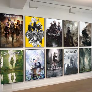NieR Automata Anime affiches collantes HD qualité mur Art rétro affiches pour la maison Kawaii
