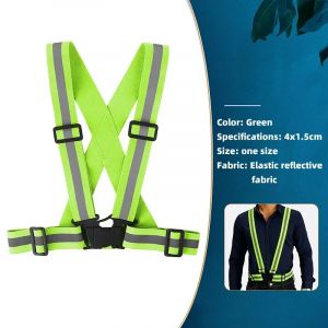 Gilet réfléchissant de cyclisme, gilet de sécurité haute visibilité pour l'équitation de nuit,