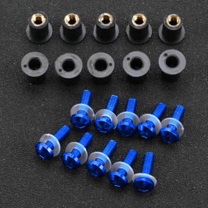 Pour YAMAHA XT 660 E R X XT350 XTZ125 XV 1000 1100 1700 Virago moto pare-brise boulon Rivet écrous
