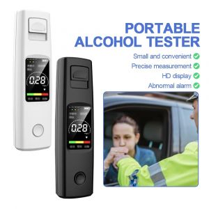 DCTester-Alcootest portable professionnel haute sensibilité, alcoomètre sans contact, charge de type