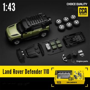 CCA 1 pièce 1:43 Land Rover Defender modèle de voiture verte peut être modifiée bricolage pièces de