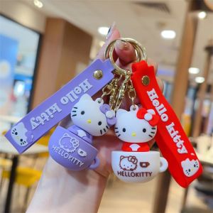 Sanrio Hello Kitty porte-clés femmes mignon dessin animé Kuromi porte-clés fille cartable sac à