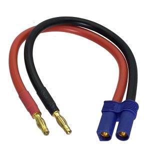 1pce EC5 femelle &agrave; fiche banane 4mm 10AWG 20CM fil pour chargeur icharger308 406