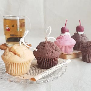 Moule à bougie parfumée 3d en Silicone, pour Dessert, Macaron, Muffin, tasse, gâteau, pour la