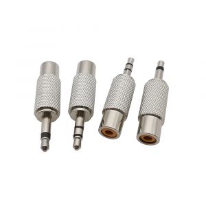 2 pi&egrave;ces 3.5mm prise m&acirc;le Mono vers connecteur RCA prise femelle adaptateur d'extension Mono/st&eacute;r&eacute;o