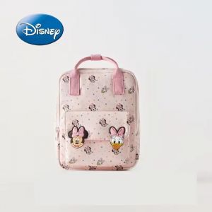 Disney-Sac à dos de dessin animé Minnie pour enfants, mini sac d'école, sac initié mignon, garçons