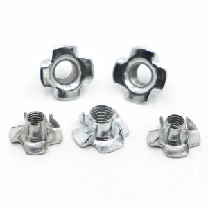 20 pi&egrave;ces M3 M4 M5 M6 M8 M10 Zinc plaqu&eacute; quatre griffes &eacute;crou haut-parleur &eacute;crou en T aveugle &agrave;
