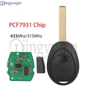 Jingyuqin 315/433Mhz PCF7931 puce 2 boutons clé de voiture à distance pour BMW Mini Cooper S R50 R53