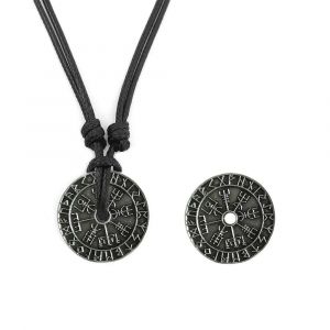 Pendentif Rune creuse Viking nordique, collier réglable, pendentif de Style ethnique Viking
