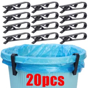 Clips fixes pour poubelle, 20/2 pi&egrave;ces, sac poubelle pratique, support antid&eacute;rapant, pince de