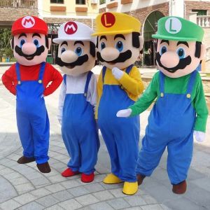 Costume de poupée de dessin animé Disney Super Mario, marche en direct, jeu personnalisé,