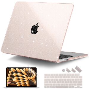 Coque en cristal brillant M3 M2 M4 pour MacBook Air Pro 13 14 15 16 pouces A3401 A3112 A3113 A2918