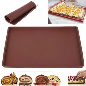 Tapis de cuisson en Silicone, moule à rouleau de gâteau, Macaron suisse, tapis de four antiadhésif,