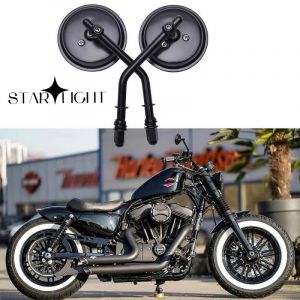 Rétroviseur de moto M8, rétroviseurs latéraux ronds, rétroviseurs rétro, Harley ocia, Bobber,