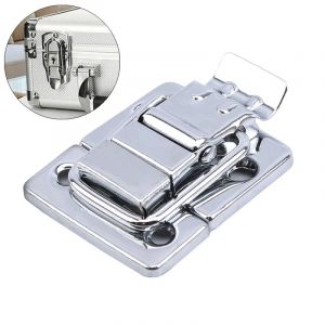 Loquet à bascule chromé en acier inoxydable, pour boîte de poitrine, valise, outil, fermoir, raccord