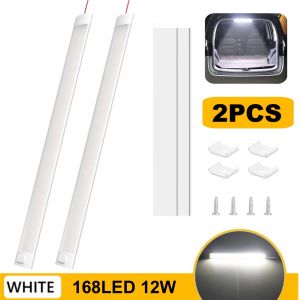 2 pièces 168LED RV plafond coffre lumières 12v/24v camping-car caravane intérieur lampes de lecture