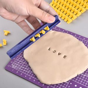 Nouveau Alphabet numéro lettre Biscuits moule poterie presse timbre moule de cuisson bricolage