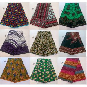 Tissu imprim&eacute; en cire Ankara 100% coton, Style nig&eacute;rian, patchwork, couture garantie, v&eacute;ritable Wax