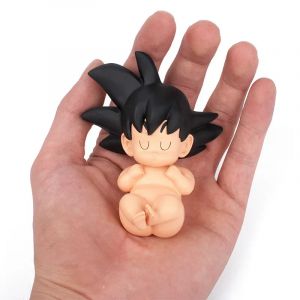 8.5cm Q Version Dragon Ball Anime Figure bébé fils Goku Kawaii Figura petite poupée Anime décoration