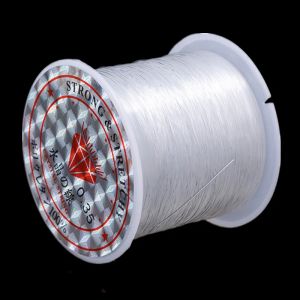 Fil de pêche en nylon transparent pour fil de perles, 0.2-0.6mm, pour la non-commissionnée, pour la