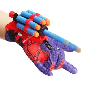 Marvel Hero Spiderman Captain America Hulk Iron Man Anime Figure Enfant Cosplay Gant Lanceur de