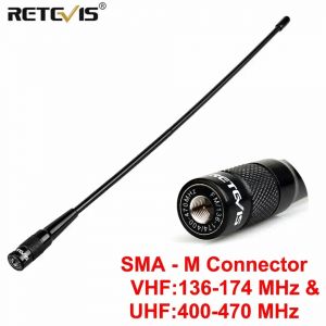 Retevis RHD-771 antenne talkie-walkie SMA-M mâle VHF UHF talkie-walkie fouet antennes pour Yaesu