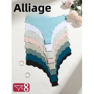8 pièces Lingerie Sexy femmes culottes sans couture glace soie string femme sous-vêtements pour