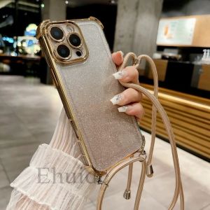 &Eacute;tui antichoc pour Xiaomi Redmi Note 13 12 11 10 Pro 14C 13C POCO F6 X6 M6, cordon &agrave; bandouli&egrave;re &agrave;