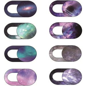 Autocollants pour couverture de cam&eacute;ra WebCam, motif ciel &eacute;toil&eacute;, pour ordinateurs portables,