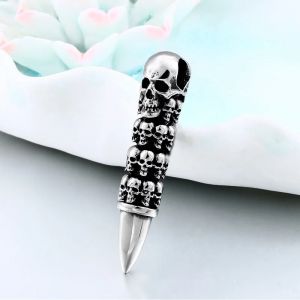 Beier 316L acier inoxydable crâne Wrap balle collier pendentif Style Punk hommes et femmes haute