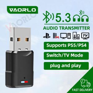 Transmetteur audio sans fil Bluetooth 5.3 adapt&eacute; &agrave; PS5 PS4 TV PC Casque Bluetooth Adaptateur audio
